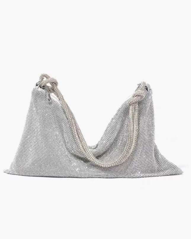 Square Rhinestone Underarm Bag