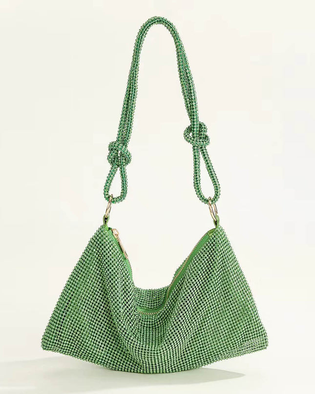 Square Rhinestone Underarm Bag
