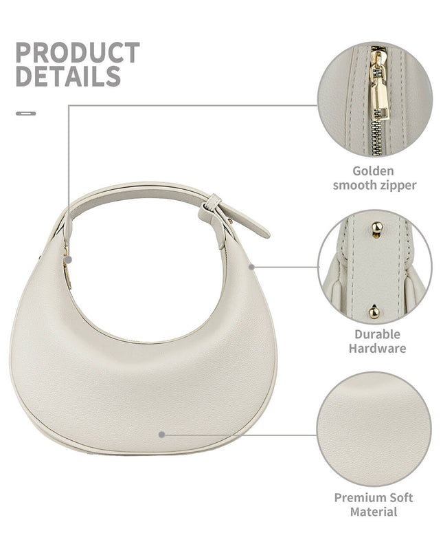 Trendy Shoulder Strap Adjustable Hand Crossbody Crescent Bag