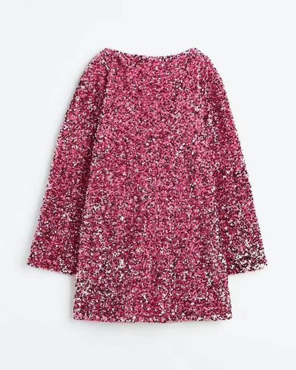 Sequined Tie-back Dress