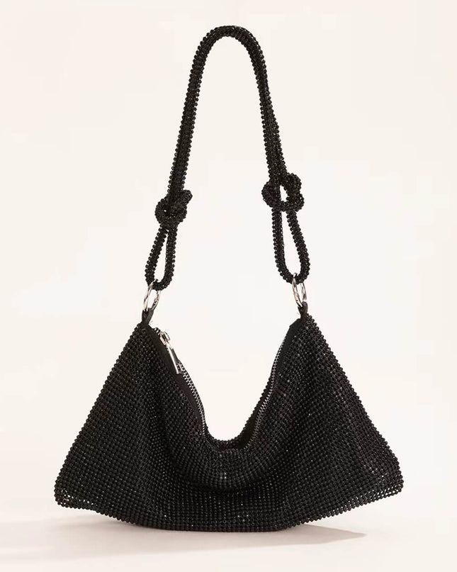 Square Rhinestone Underarm Bag