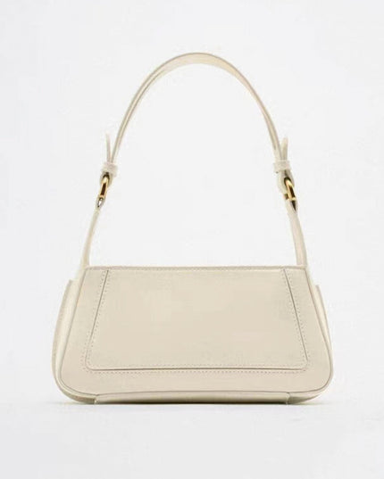 Square Faux Patent Finished Shoulder Bag