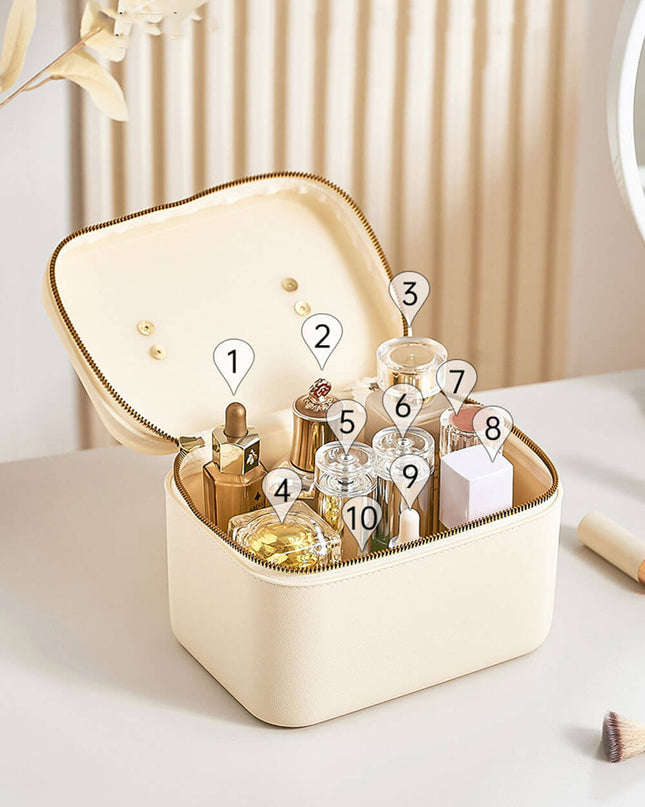 With Lid Waterproof Portable Makeup Bag