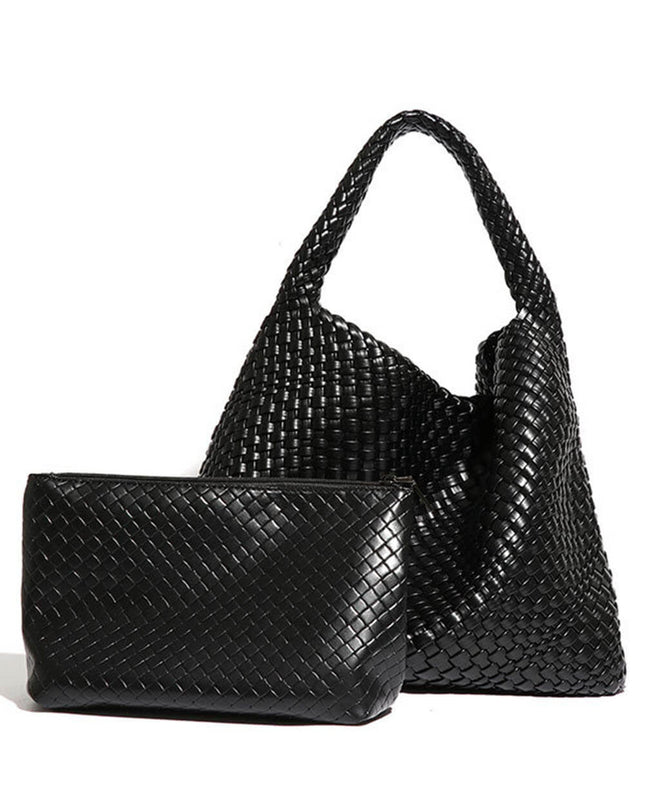 Recycled Vegan Intrecciato Shoulder Bag