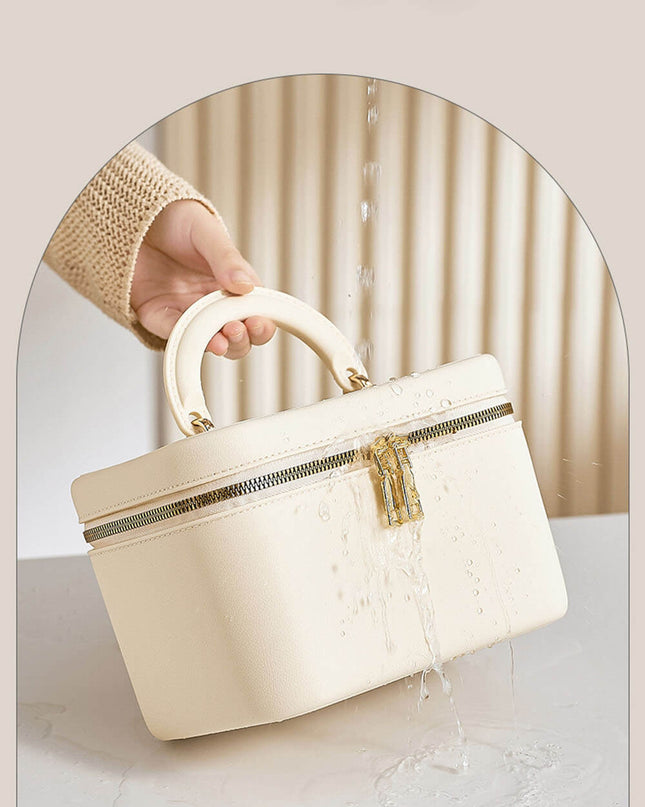 With Lid Waterproof Portable Makeup Bag