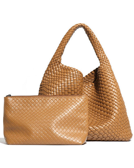 Recycled Vegan Intrecciato Shoulder Bag