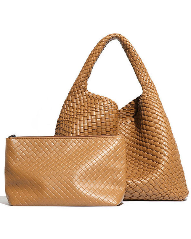 Recycled Vegan Intrecciato Shoulder Bag