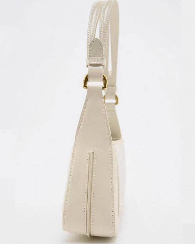 Square Faux Patent Finished Shoulder Bag