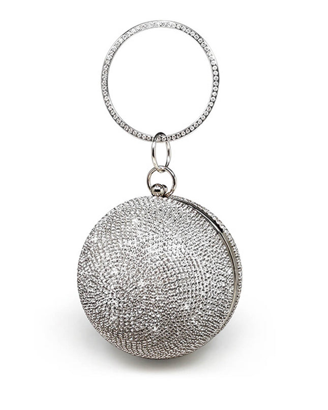 Round Crystal Rhinestone Wrist Tote