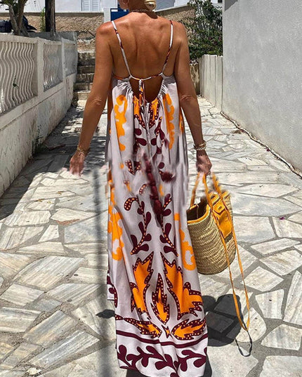 Ethnic Printed Loose Cami Maxi Dress