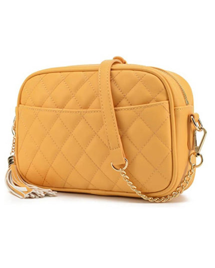 Lightweight One-Shoulder Top Zip Tassel Crossbody Bags