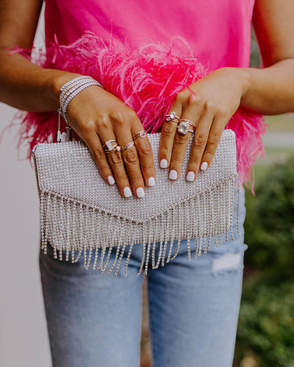 Vip Party Rhinestone Clutch