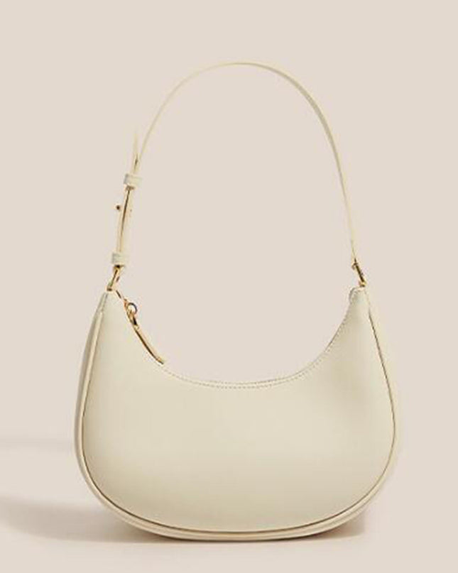 Simple Underarm One-Shoulder Cross-Body Half-Moon Bags