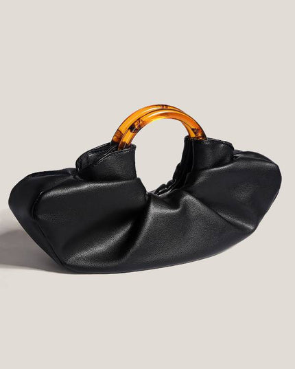 Curved Acrylic Handle Tote Bag