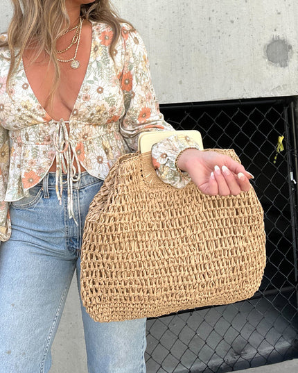 Tulum Nights Straw Bag