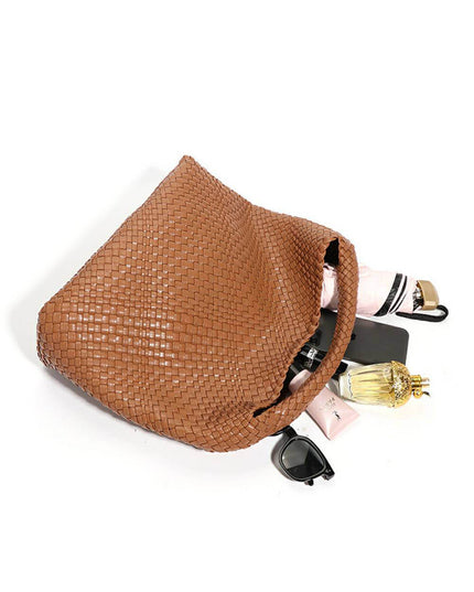 Recycled Vegan Intrecciato Shoulder Bag