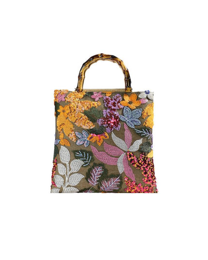 Flower Sequin Handbag