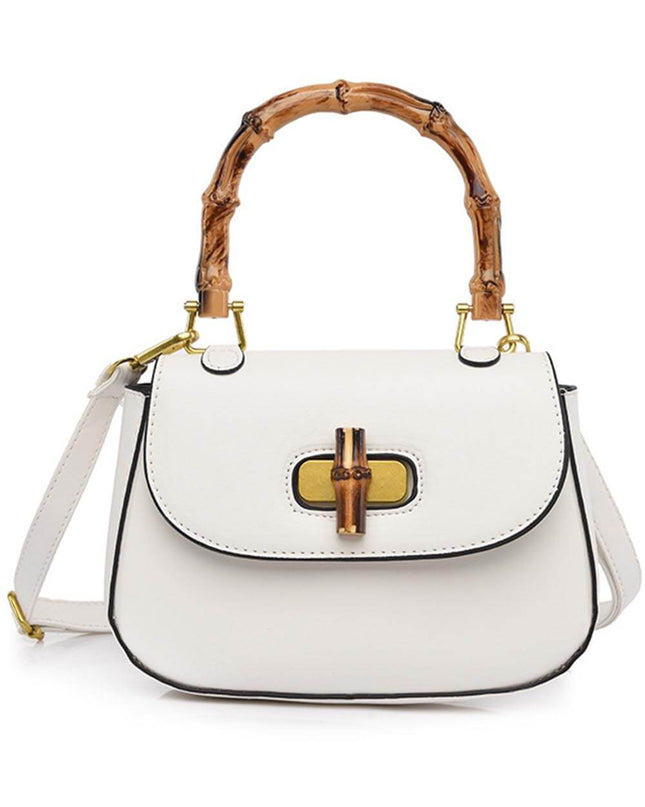 Retro Bamboo Shoulder Crossbody Handbag