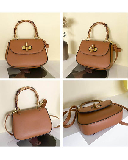 Retro Bamboo Shoulder Crossbody Handbag