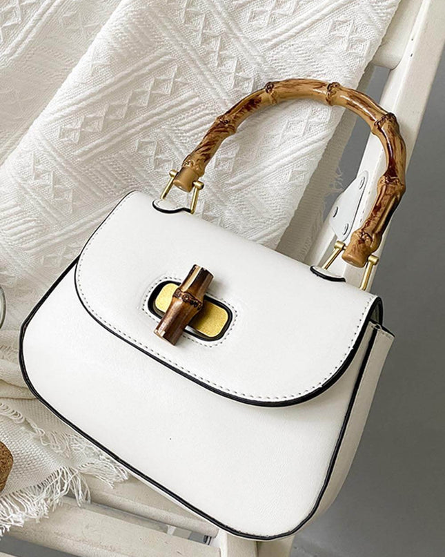 Retro Bamboo Shoulder Crossbody Handbag
