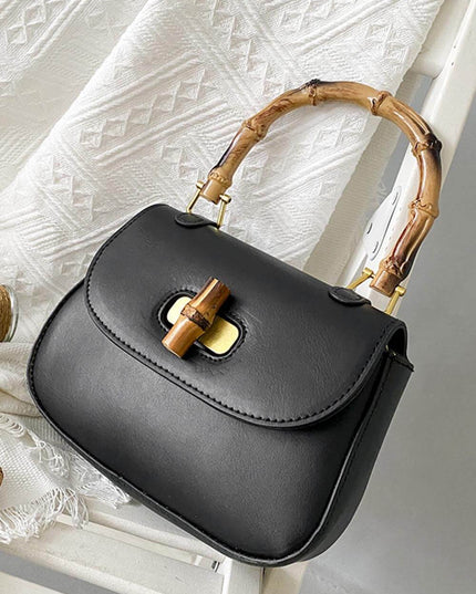 Retro Bamboo Shoulder Crossbody Handbag