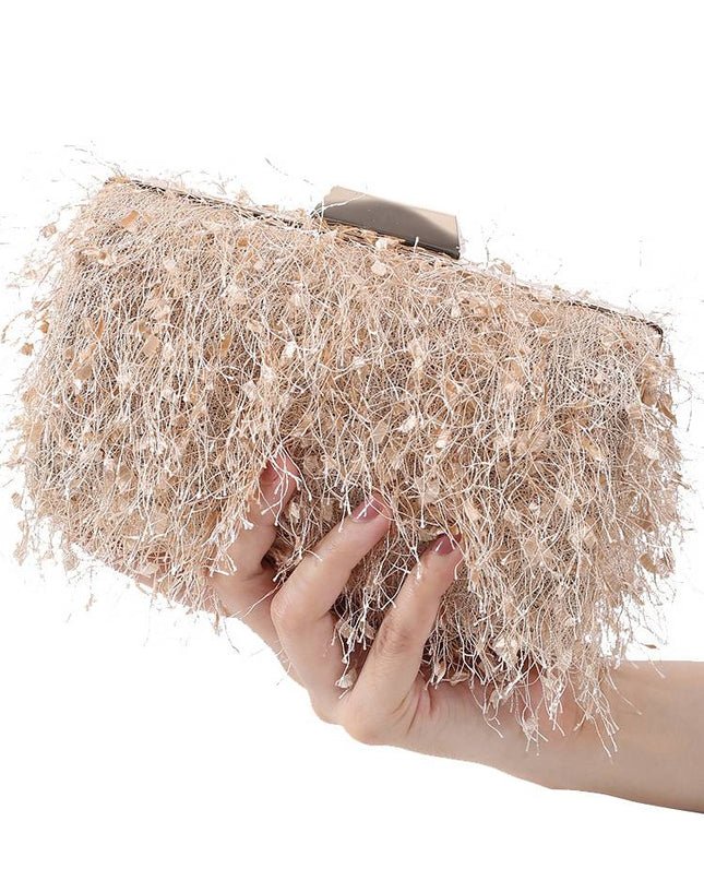Tassel Clutch Chain Bag