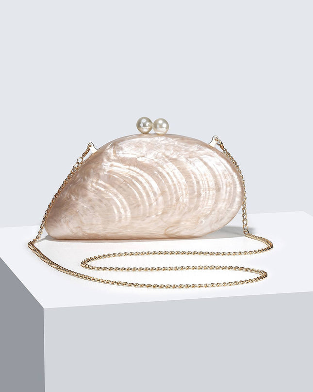 Shell Element Clutch Chain Bag