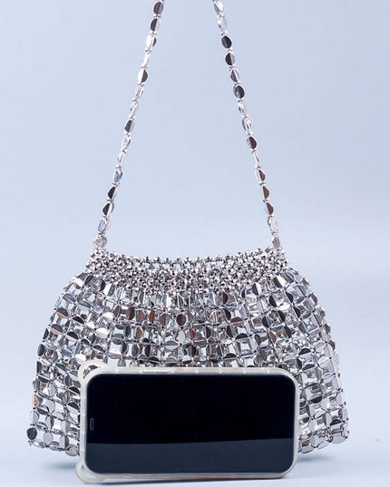 Hollow-out Woven Handbag Underarm Bag
