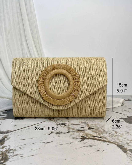 Holiday Style Woven Envelope Bag