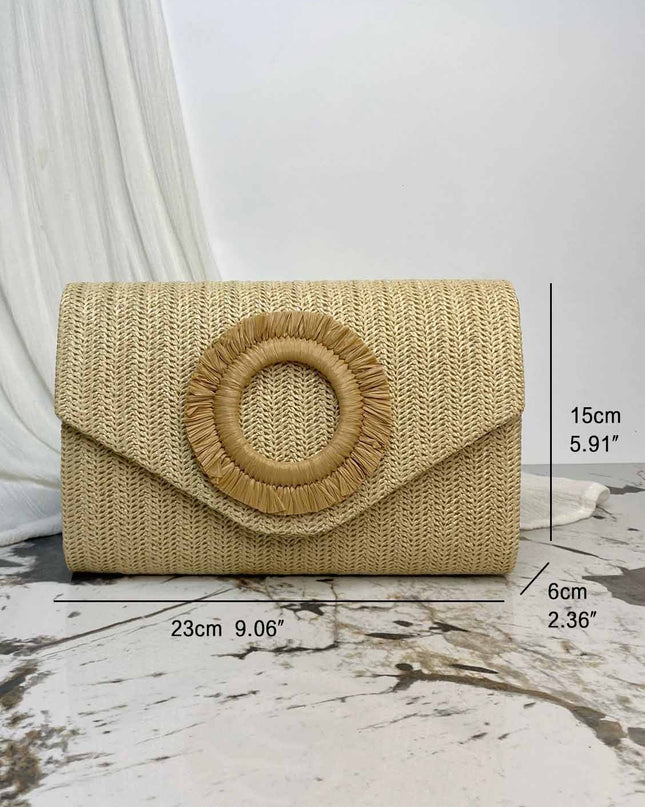 Holiday Style Woven Envelope Bag
