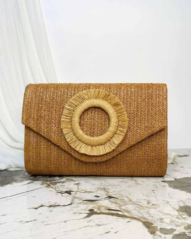 Holiday Style Woven Envelope Bag