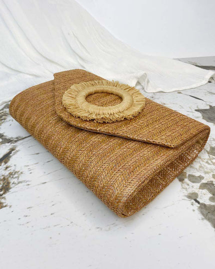 Holiday Style Woven Envelope Bag