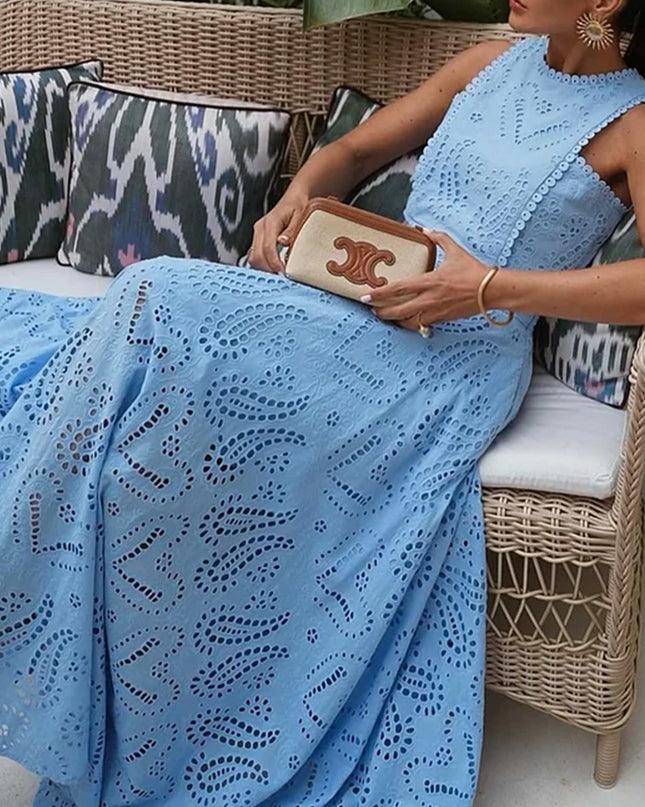 "Azure Lace" Eyelet Embroidery Set