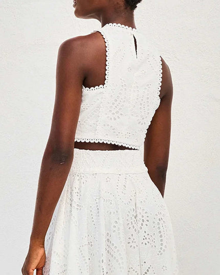 "Azure Lace" Eyelet Embroidery Set