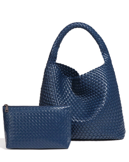Recycled Vegan Intrecciato Shoulder Bag
