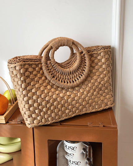 Fashionable Holiday Beach Handmade Straw Bag