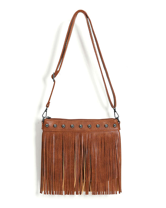 Fringe Decor Crossbody Bag