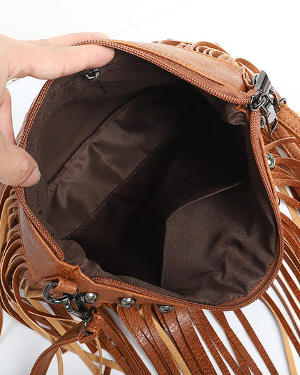 Fringe Decor Crossbody Bag