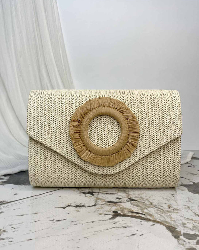 Holiday Style Woven Envelope Bag