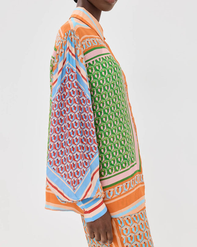 "Tropical Patchwork" Multicolor Print Set