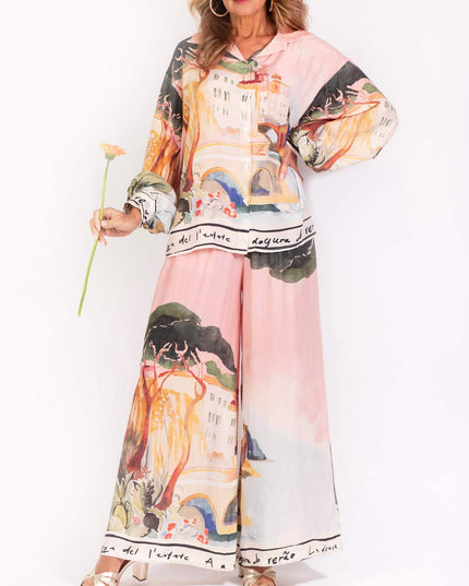 "Vienna Gallery" Watercolor Print Two-Piece Set