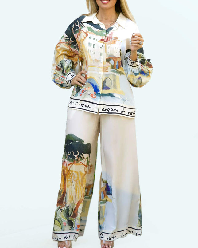 "Parisian Canvas" Watercolor Art Print Two-Piece Set