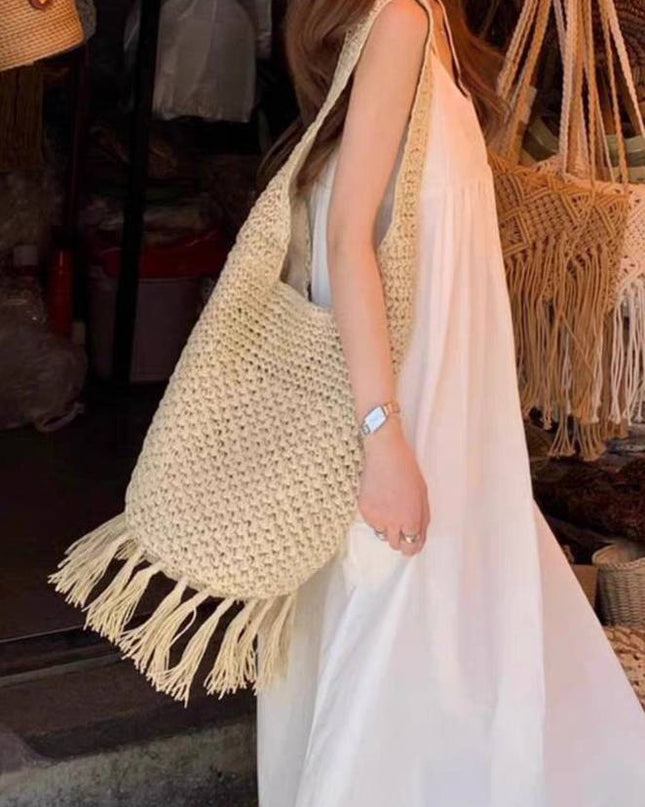 Tassel Straw Bag