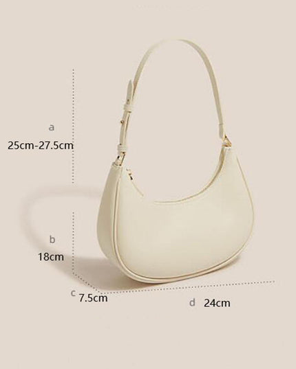 Simple Underarm One-Shoulder Cross-Body Half-Moon Bags