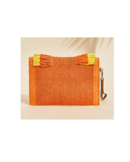 Tassel Straw Bag Clutch