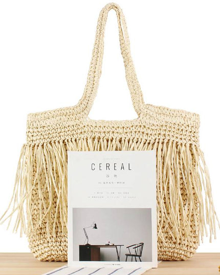 Hand-woven Seaside Holiday Straw Bag