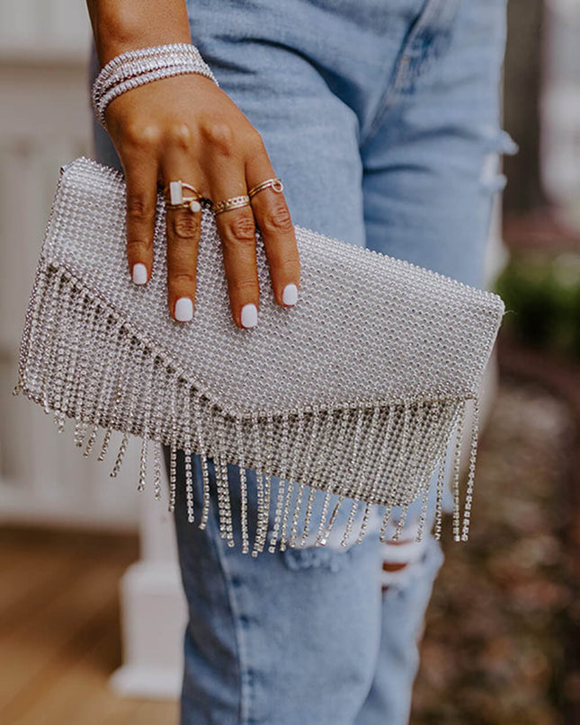 Vip Party Rhinestone Clutch