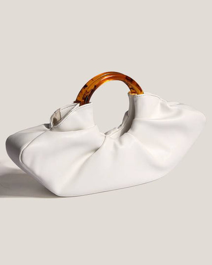 Curved Acrylic Handle Tote Bag