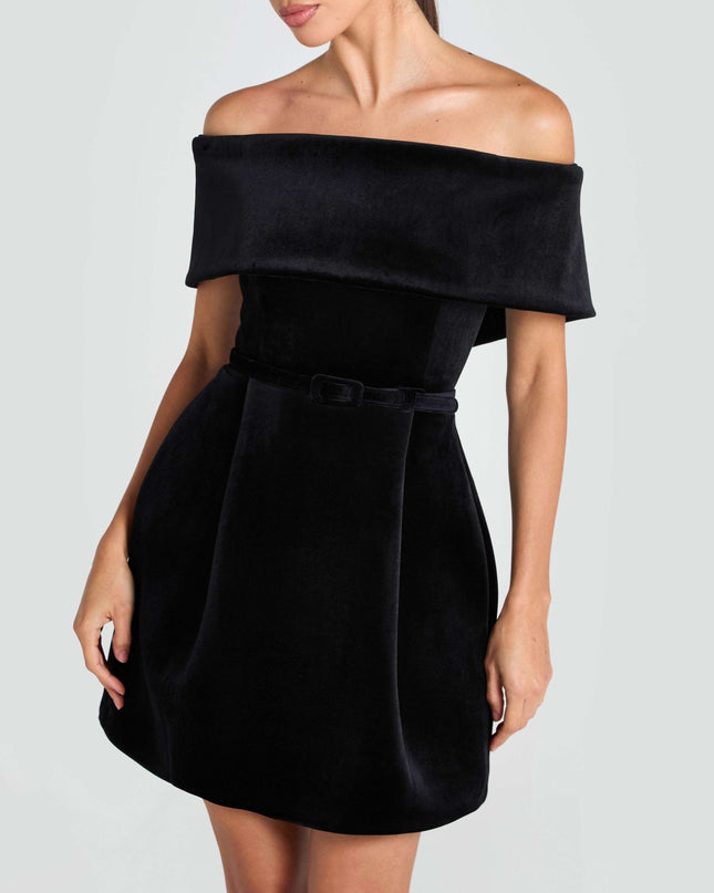 Elegant Off-The-Shoulder Mini Dress