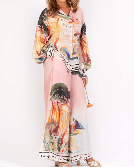 "Vienna Gallery" Watercolor Print Two-Piece Set